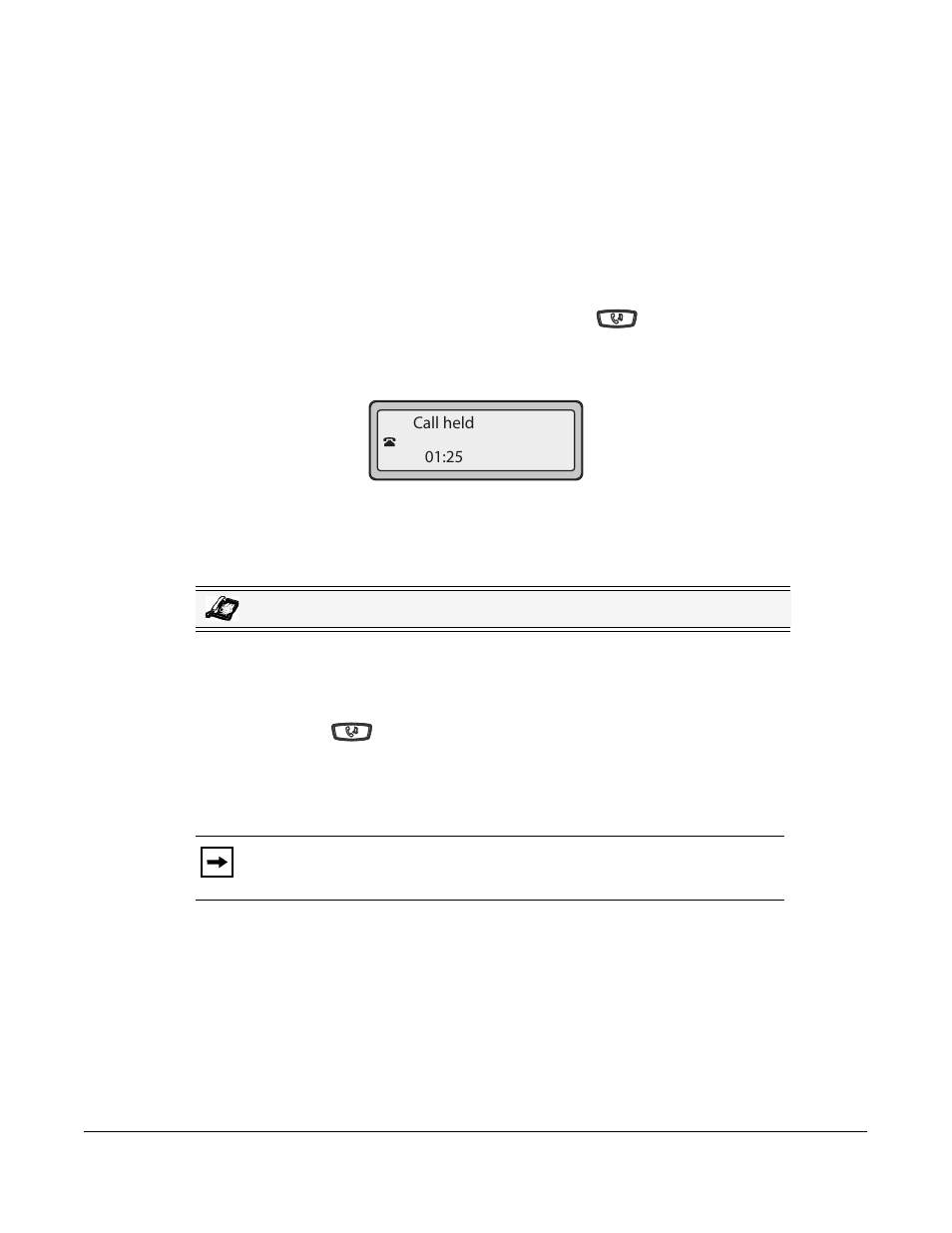 Handling calls, Placing a call on hold, To place a call on hold | When on hold | AASTRA 6730i (Version 2.5 Symbol Keypad) User Guide EN User Manual | Page 115 / 214