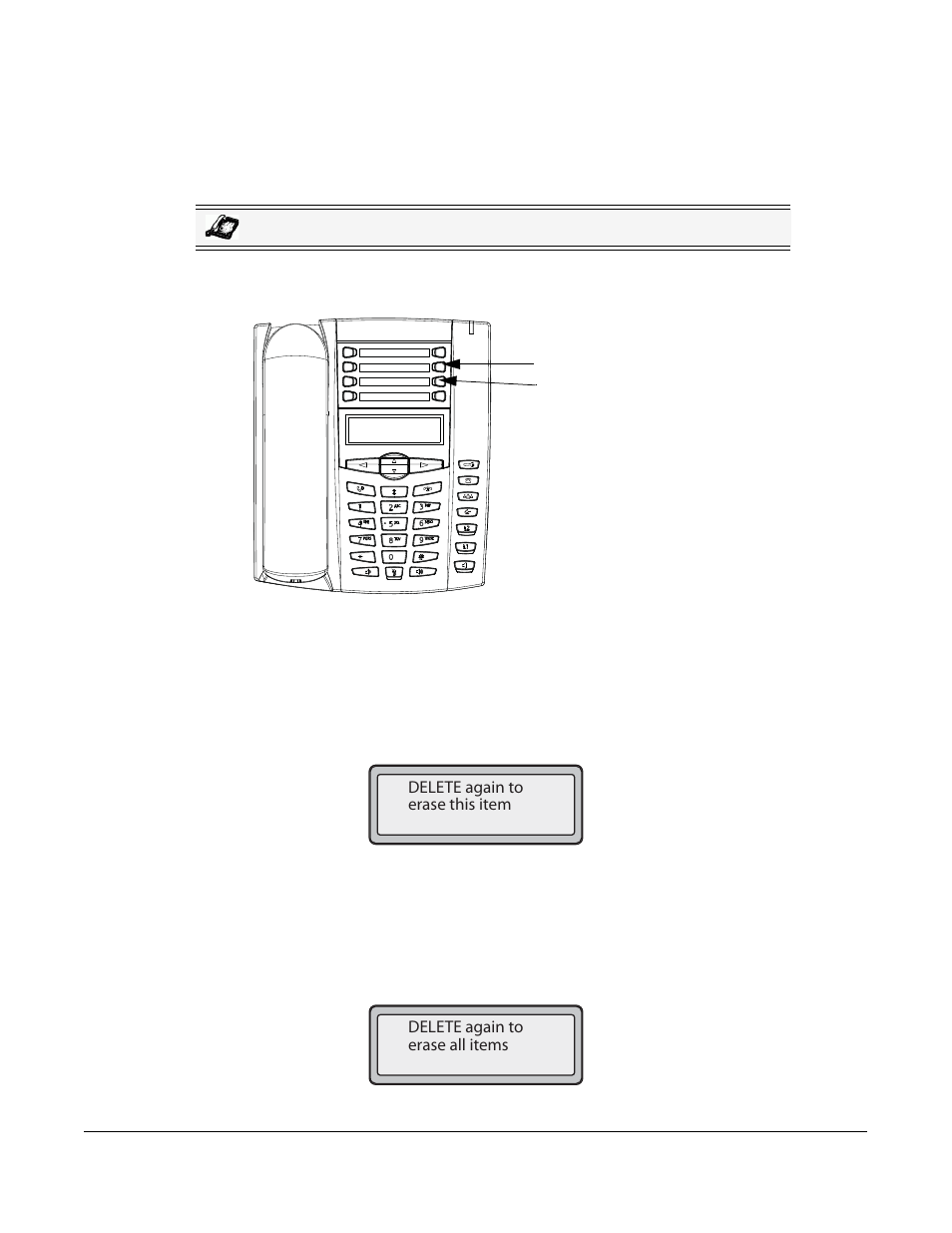 Delete an entry from the directory list, Managing calls | AASTRA 6730i (Version 2.5 Symbol Keypad) User Guide EN User Manual | Page 129 / 214