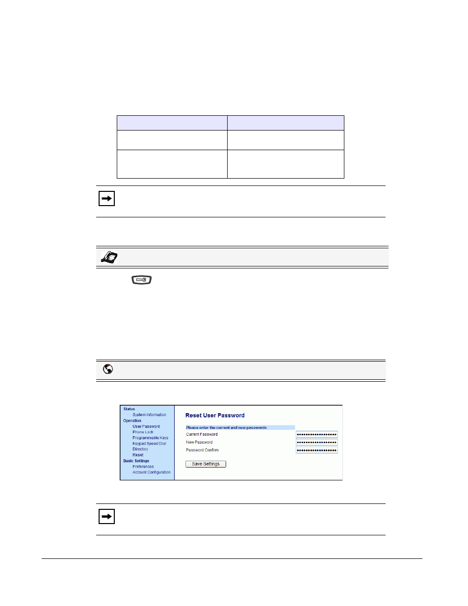 User password, Setting a user password, Customizing your phone | AASTRA 6730i (Version 2.5 Symbol Keypad) User Guide EN User Manual | Page 50 / 214