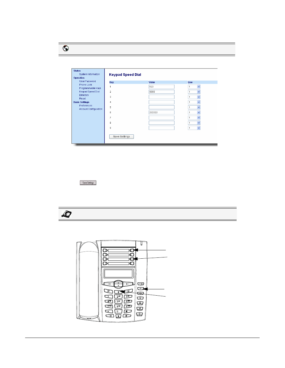 Line keys and programmable keys | AASTRA 6730i (Version 2.5 Symbol Keypad) User Guide EN User Manual | Page 65 / 214