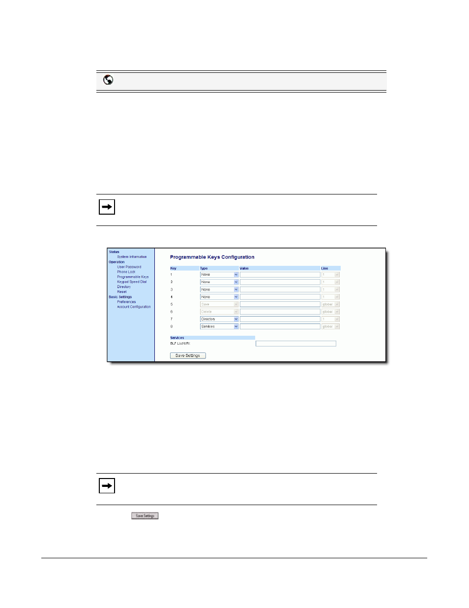 Configuring a blf list key, Line keys and programmable keys | AASTRA 6730i (Version 2.5 Symbol Keypad) User Guide EN User Manual | Page 73 / 214