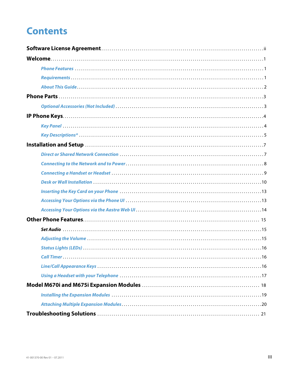 AASTRA 6735i Installation Guide EN User Manual | Page 3 / 28