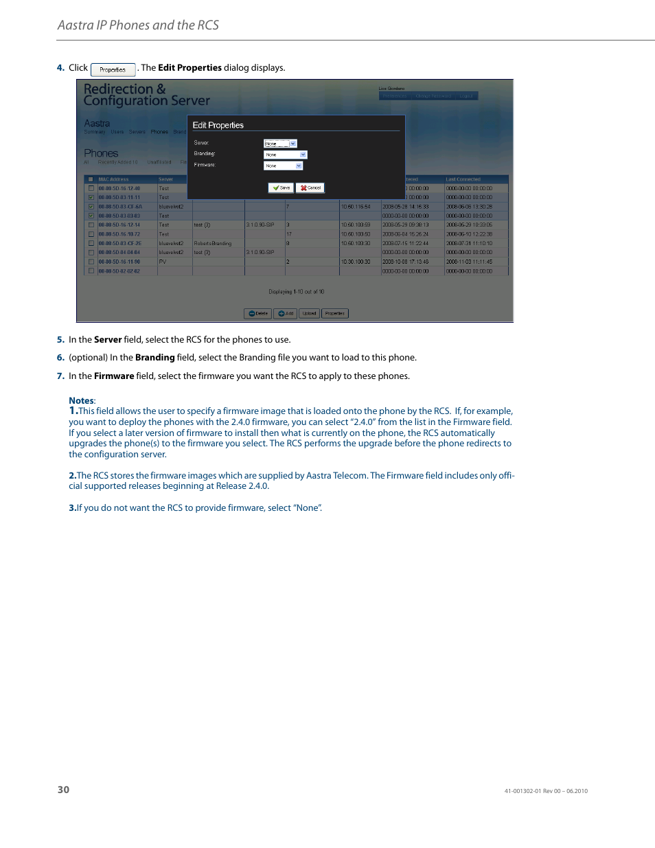 Aastra ip phones and the rcs | AASTRA Re-direction Services (RCS) User Guide EN User Manual | Page 34 / 61
