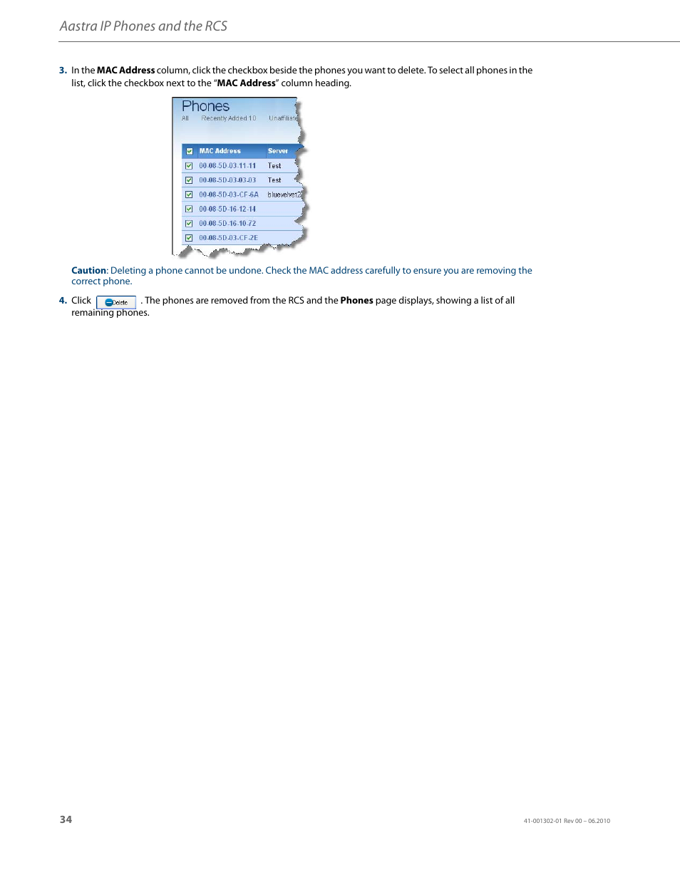 Aastra ip phones and the rcs | AASTRA Re-direction Services (RCS) User Guide EN User Manual | Page 38 / 61