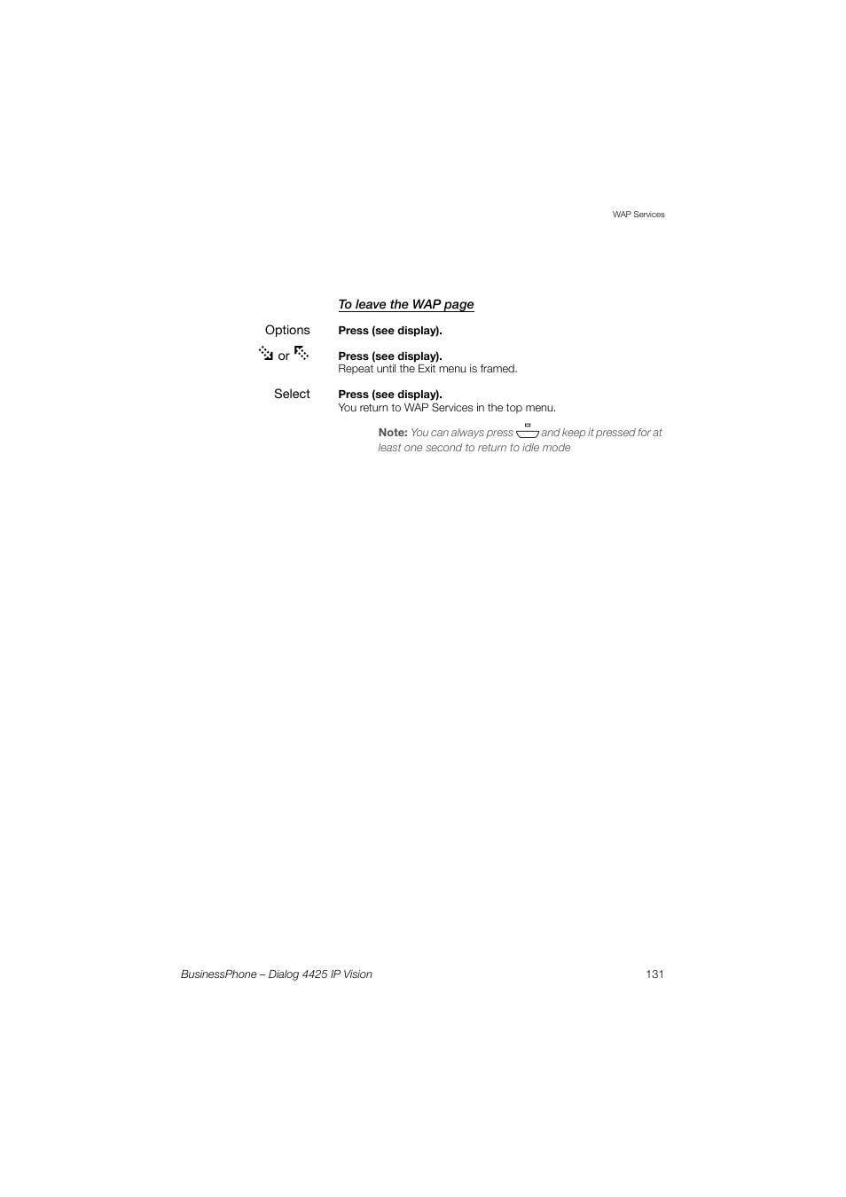 AASTRA 4425 IP Vision for BusinessPhone User Guide User Manual | Page 131 / 153