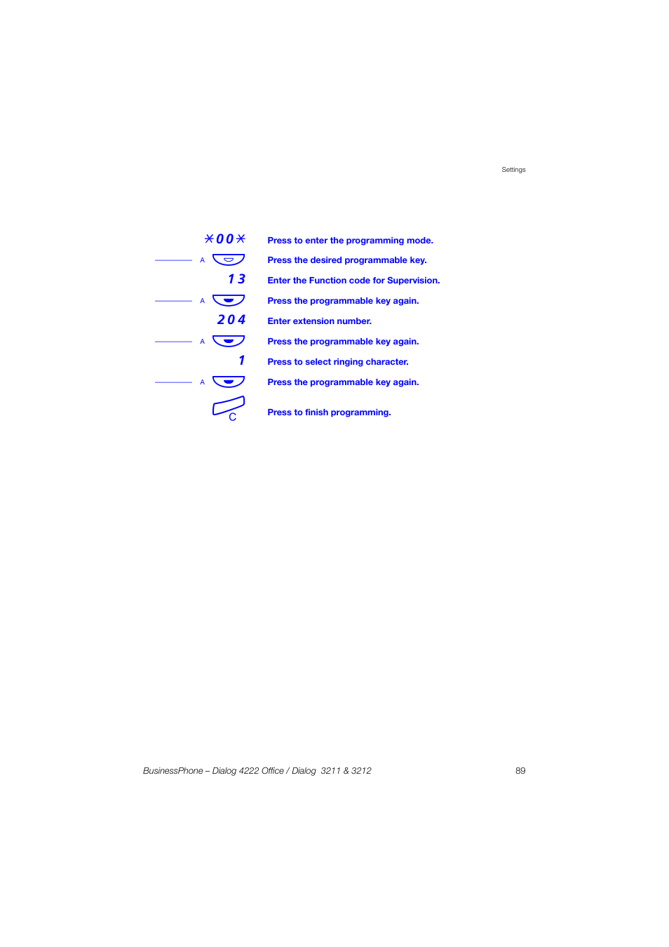 A õô | AASTRA 4222 Office for BusinessPhone User Guide EN User Manual | Page 89 / 124
