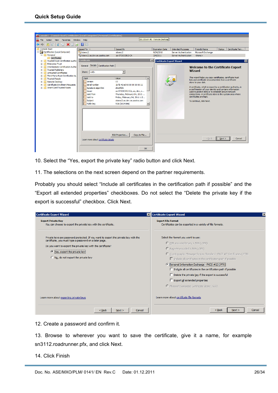 AASTRA MX-ONE V4 with Exchange 2010 Quick Setup Guide User Manual | Page 26 / 34