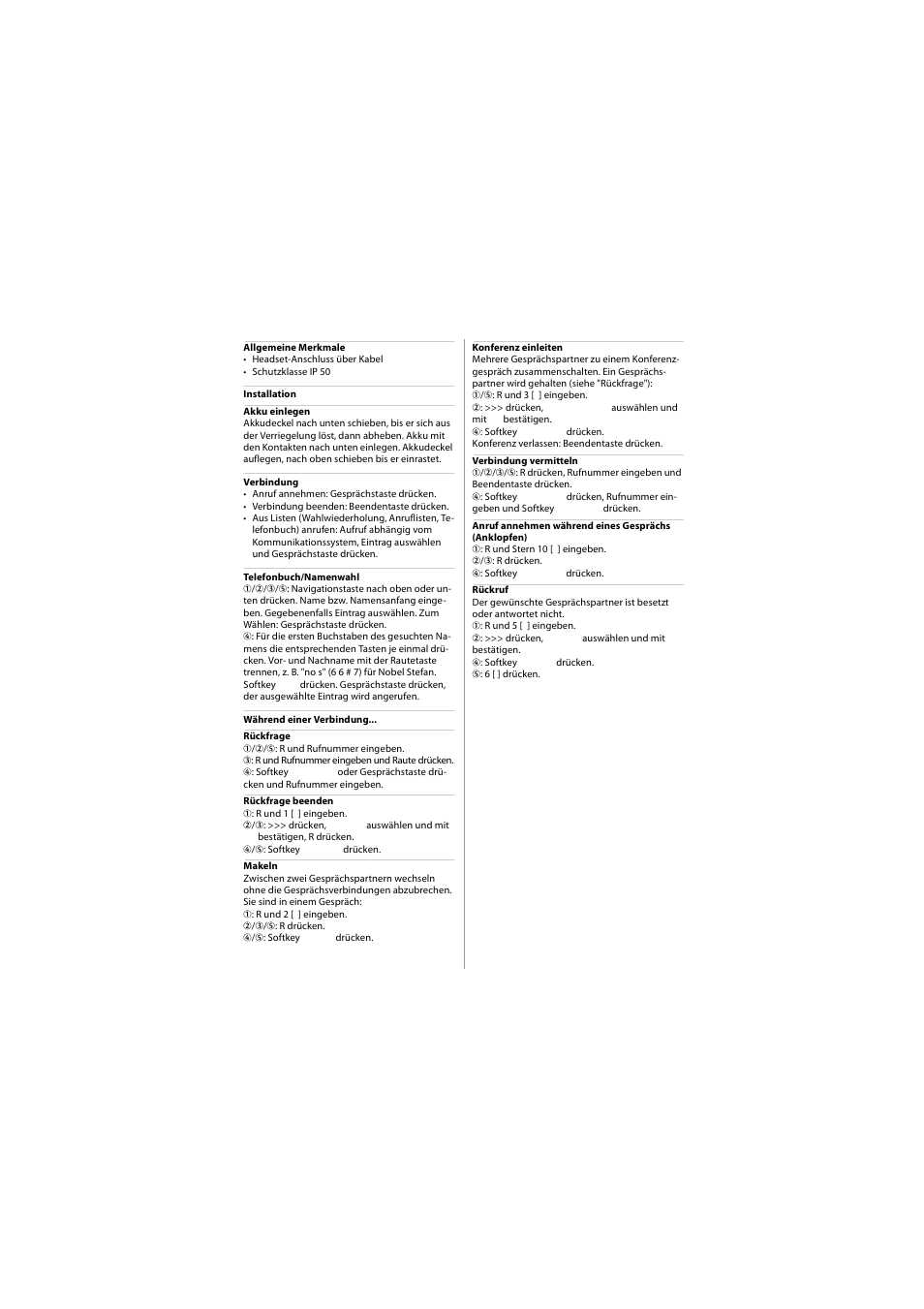 AASTRA 610d for Aastra 400 Quick User Guide User Manual | Page 3 / 30