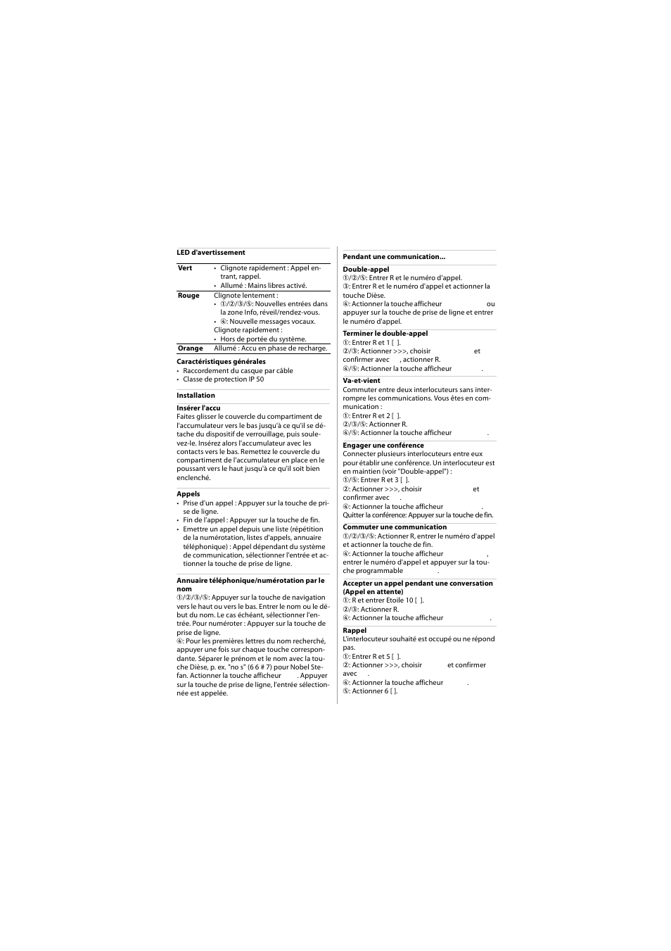 AASTRA 610d for Aastra 400 Quick User Guide User Manual | Page 9 / 30