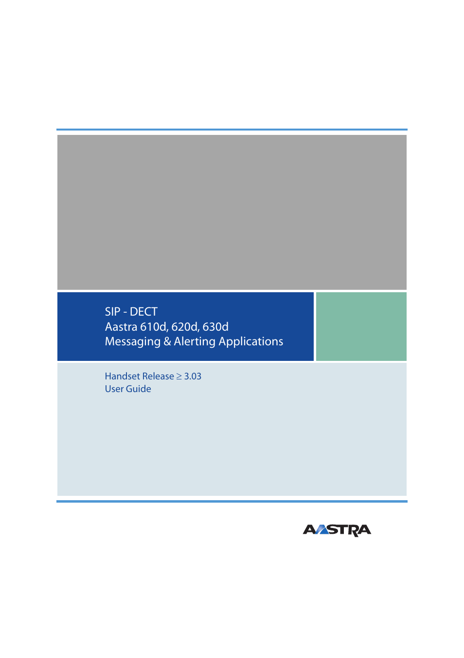 AASTRA 600d Messaging & Alerting SIP-DECT User Manual EN User Manual | 36 pages