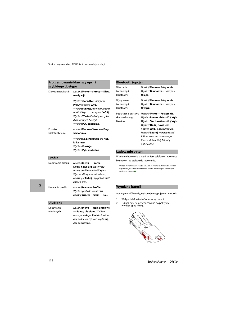 AASTRA DT690 for BusinessPhone Quick Reference Guide User Manual | Page 114 / 176