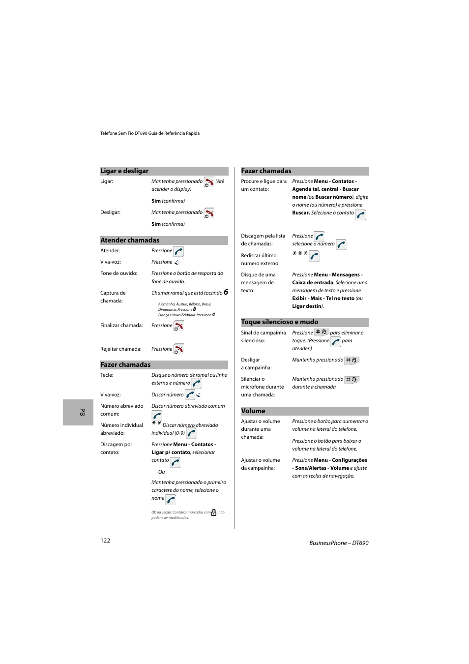 AASTRA DT690 for BusinessPhone Quick Reference Guide User Manual | Page 122 / 176