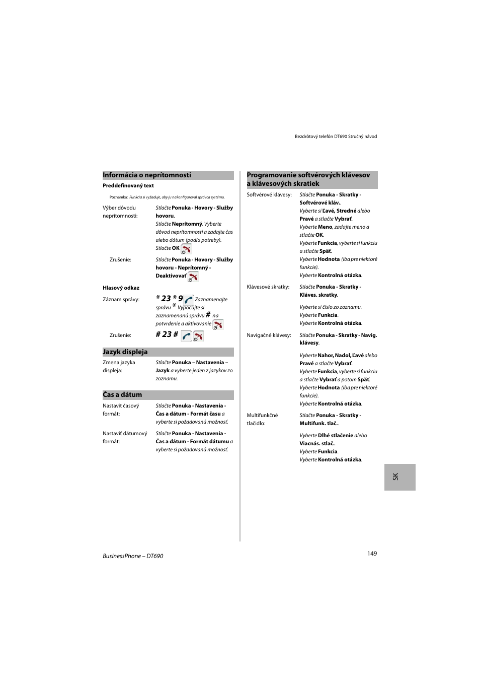 AASTRA DT690 for BusinessPhone Quick Reference Guide User Manual | Page 149 / 176