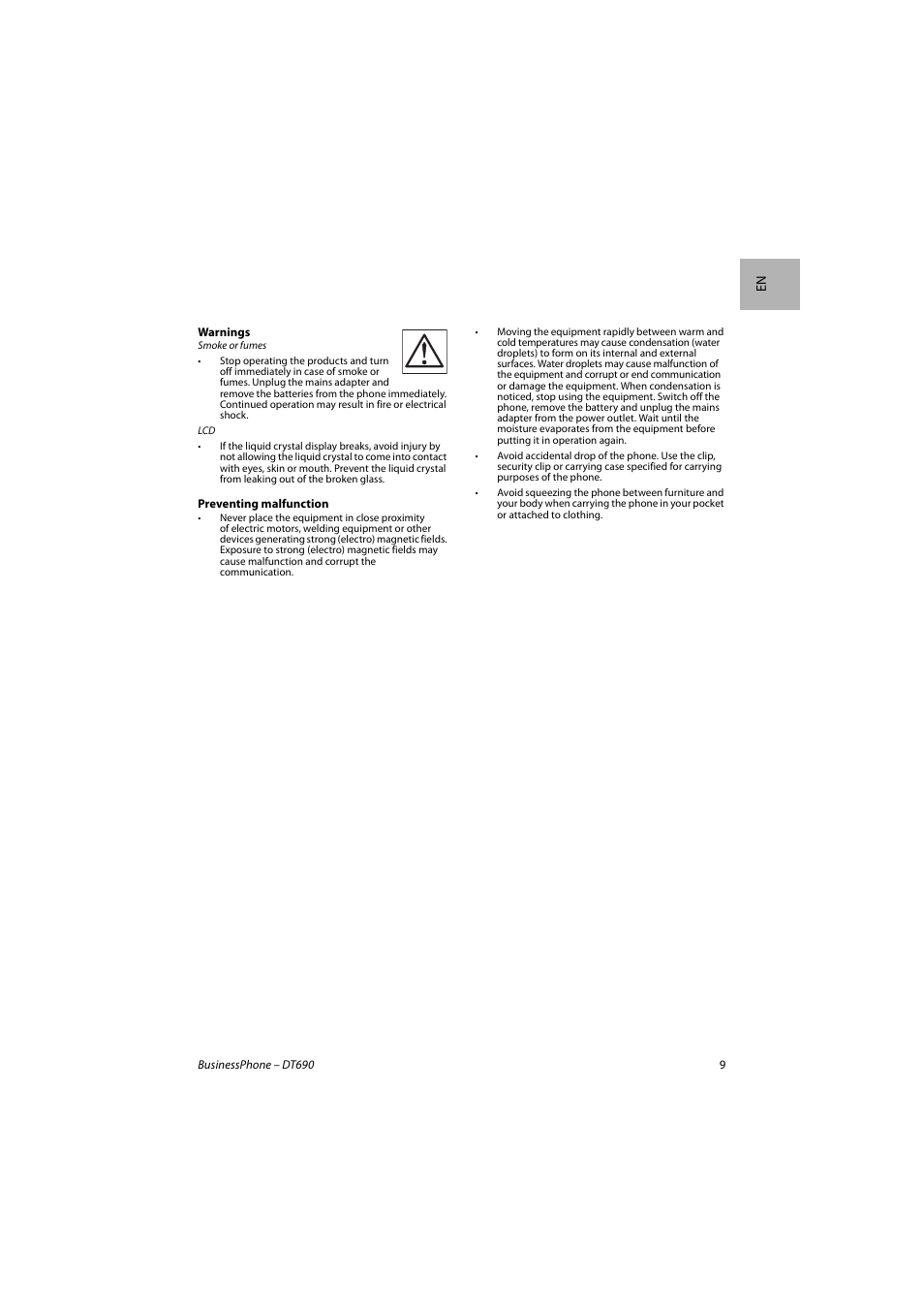AASTRA DT690 for BusinessPhone Quick Reference Guide User Manual | Page 9 / 176