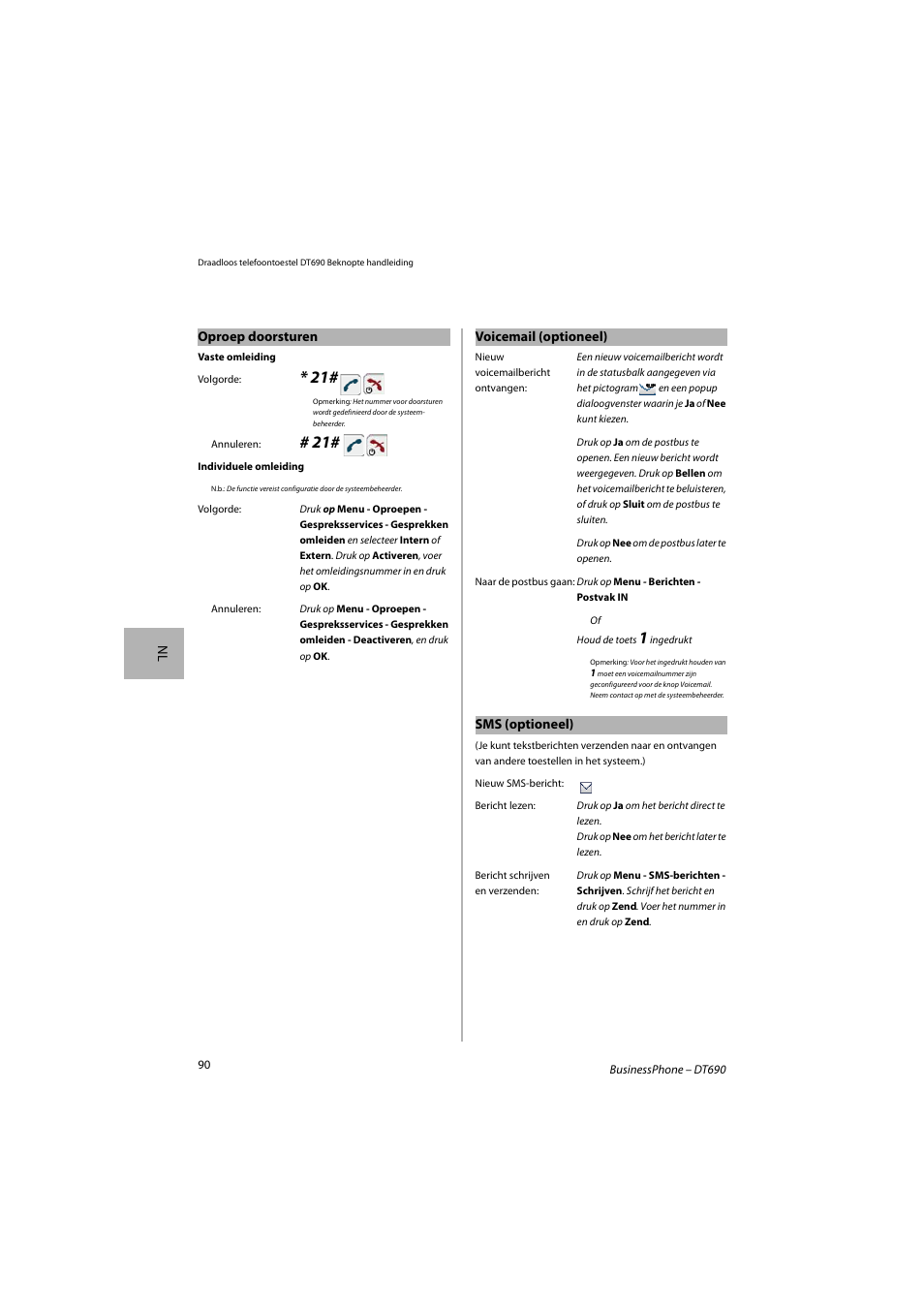 AASTRA DT690 for BusinessPhone Quick Reference Guide User Manual | Page 90 / 176
