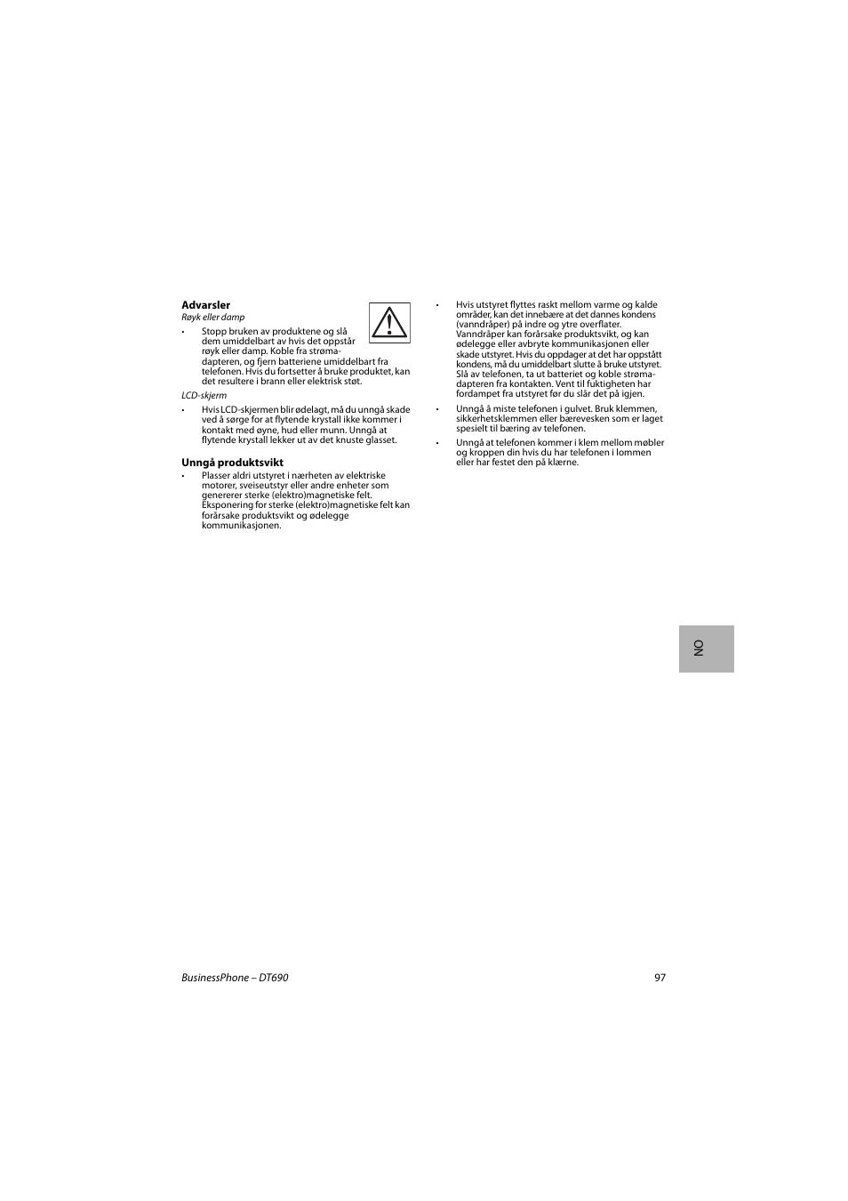 AASTRA DT690 for BusinessPhone Quick Reference Guide User Manual | Page 97 / 176