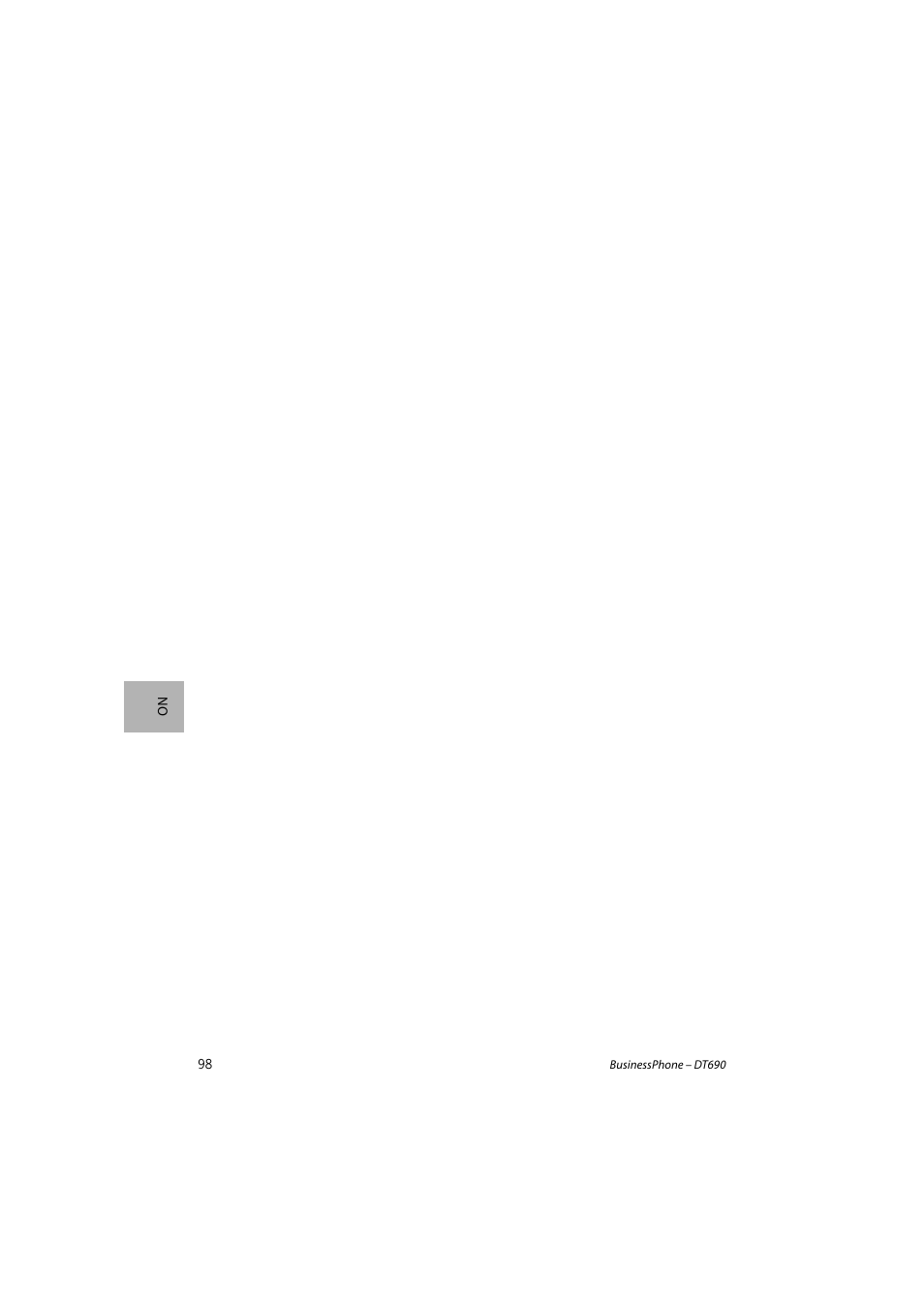 AASTRA DT690 for BusinessPhone Quick Reference Guide User Manual | Page 98 / 176