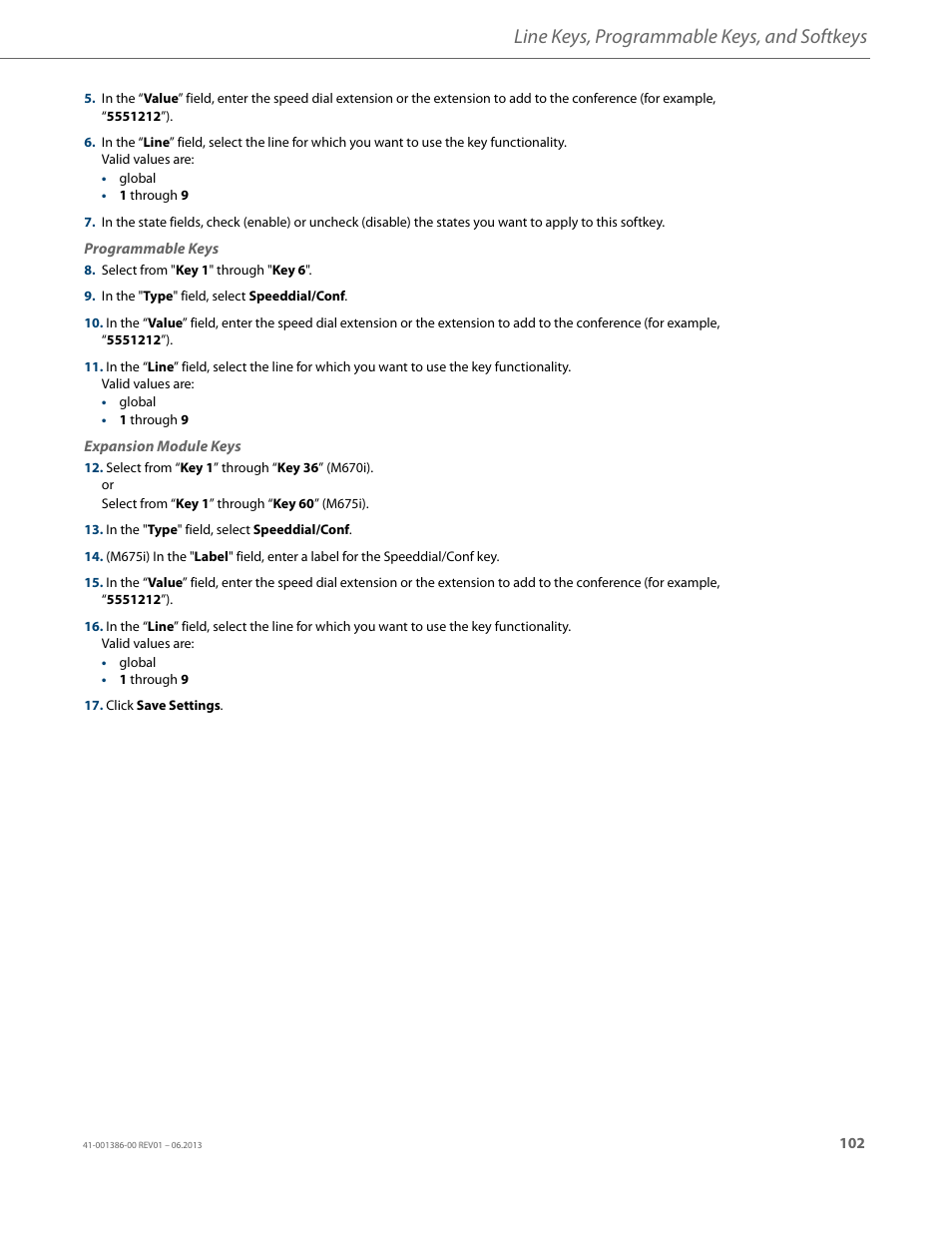 Line keys, programmable keys, and softkeys | AASTRA 6755i User Guide EN User Manual | Page 109 / 221