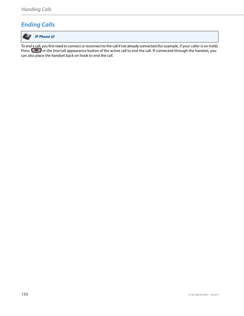 Ending calls | AASTRA 6755i User Guide EN User Manual | Page 140 / 221
