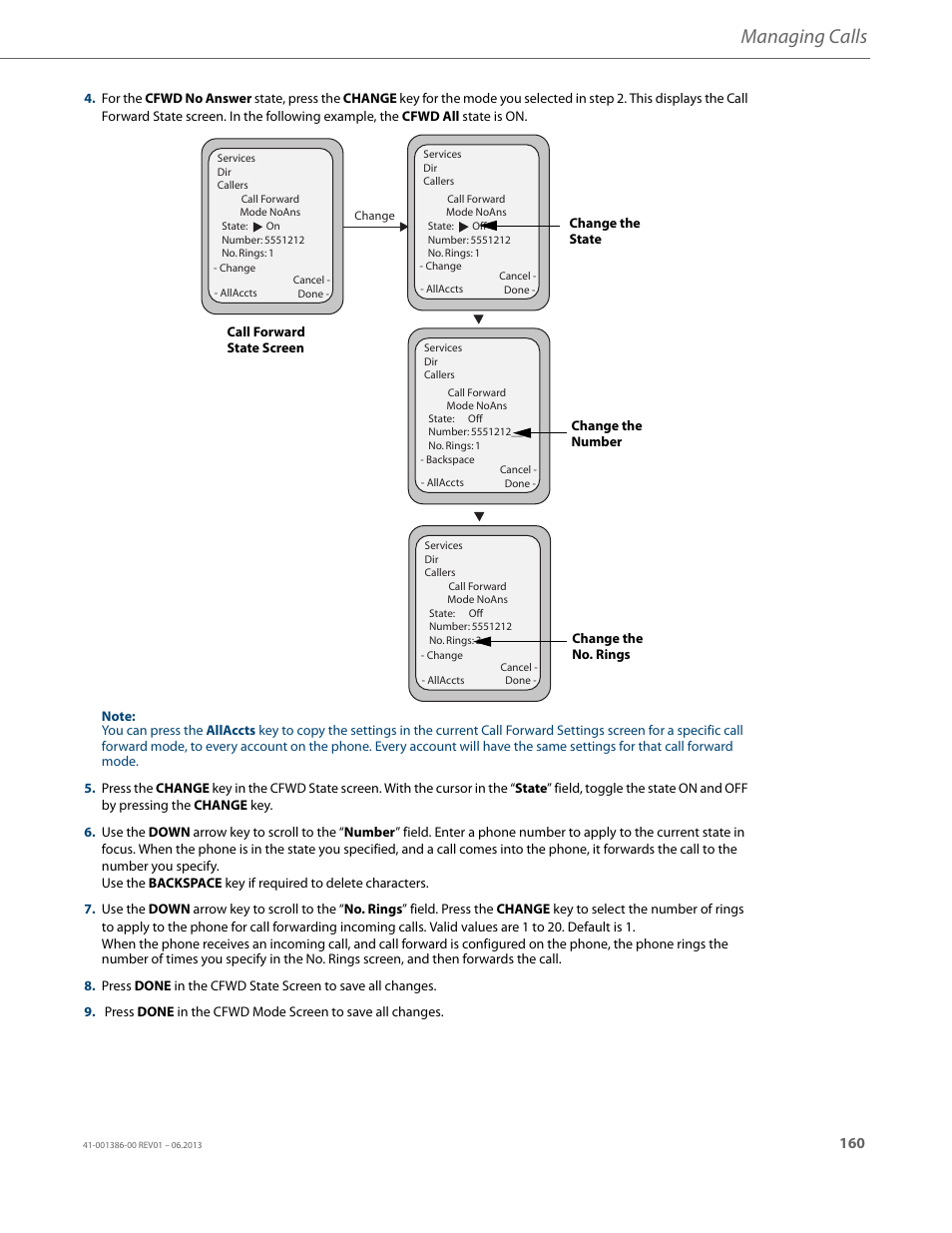 Managing calls | AASTRA 6755i User Guide EN User Manual | Page 167 / 221