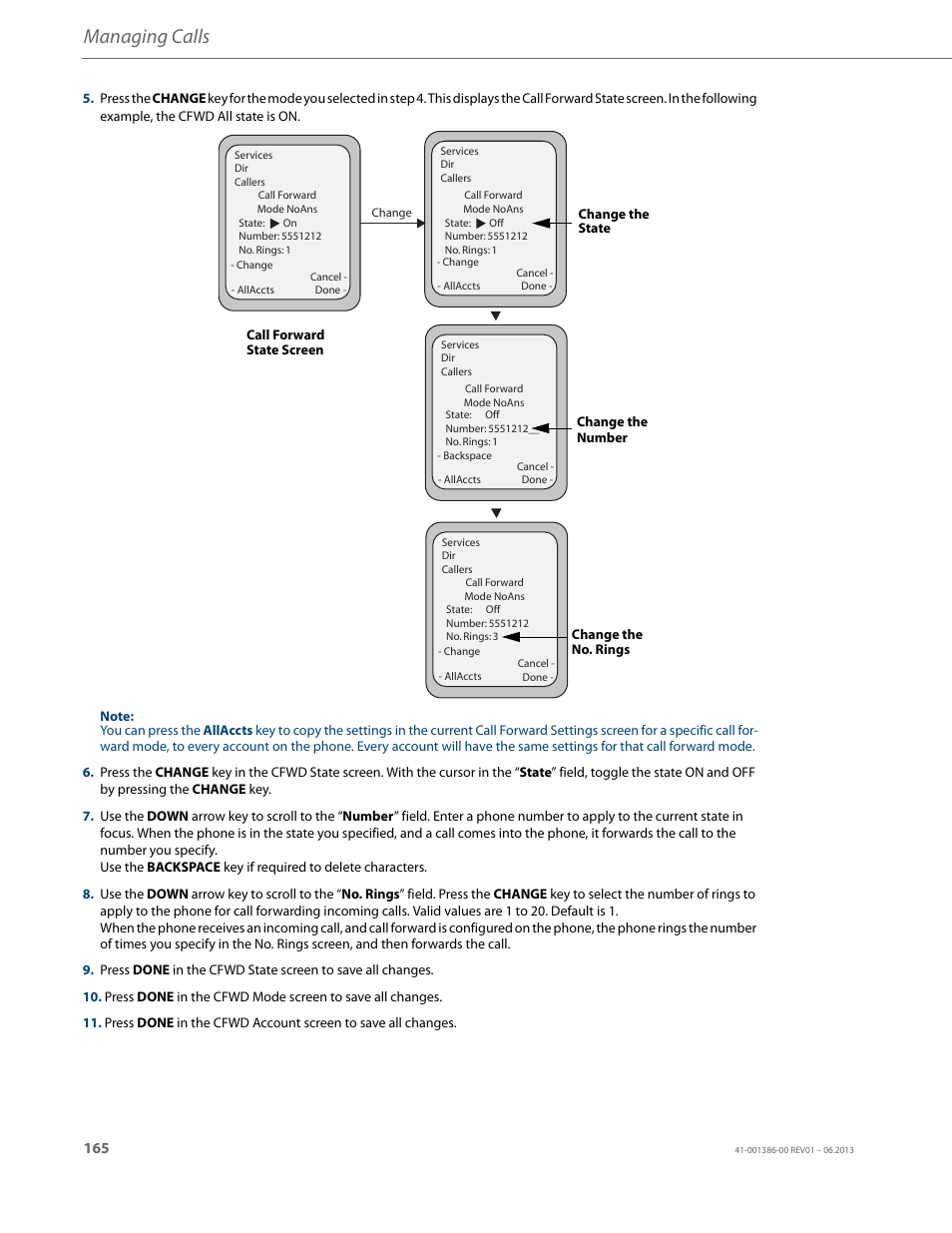 Managing calls | AASTRA 6755i User Guide EN User Manual | Page 172 / 221