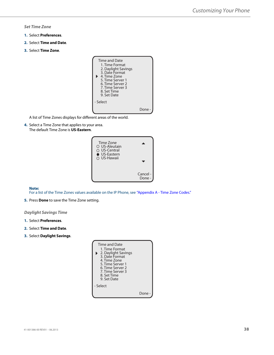 Customizing your phone | AASTRA 6755i User Guide EN User Manual | Page 45 / 221