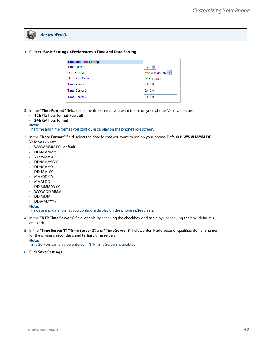 Customizing your phone | AASTRA 6755i User Guide EN User Manual | Page 47 / 221