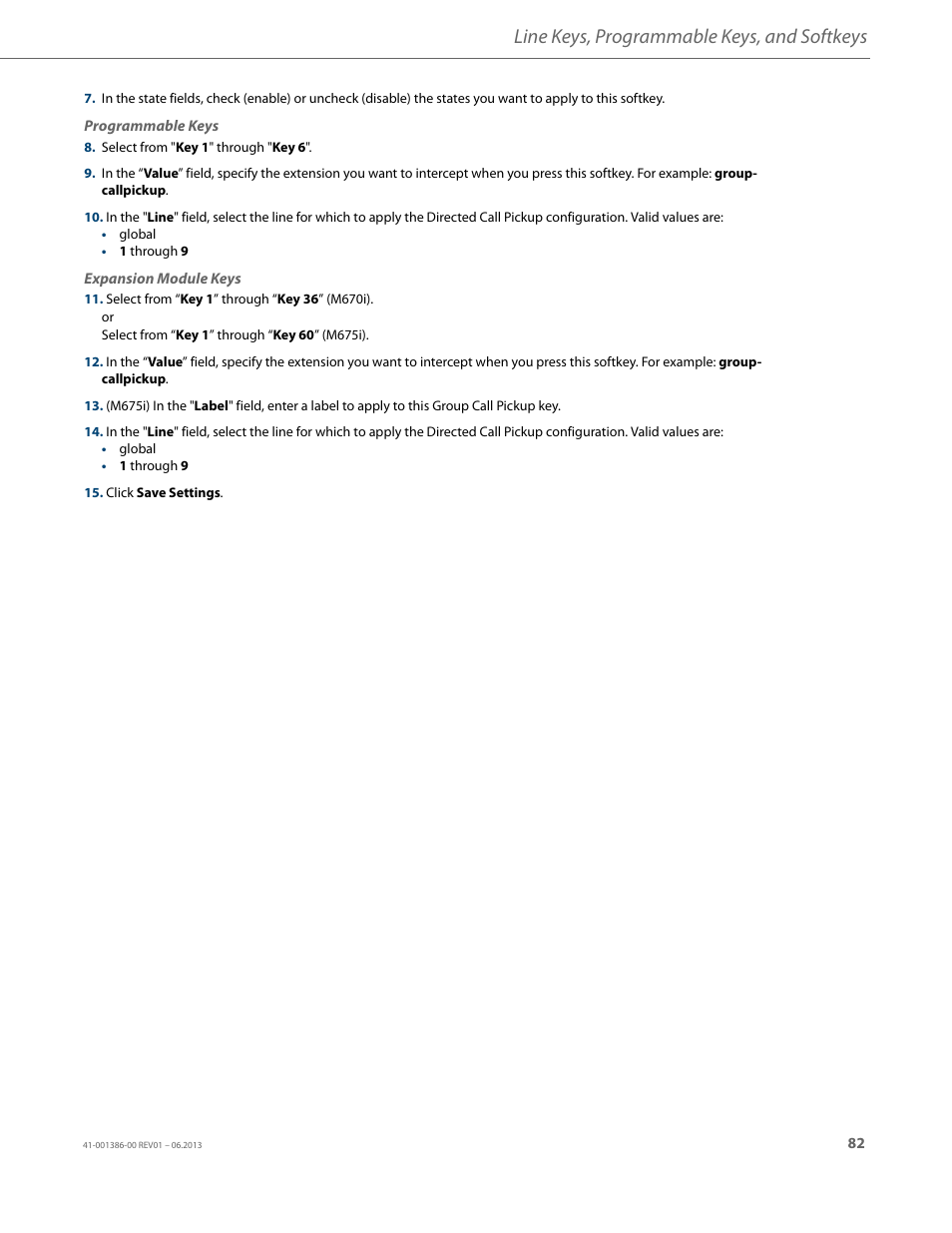 Line keys, programmable keys, and softkeys | AASTRA 6755i User Guide EN User Manual | Page 89 / 221