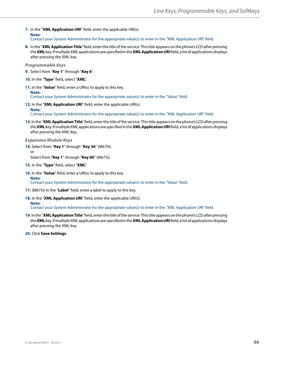 Line keys, programmable keys, and softkeys | AASTRA 6755i User Guide EN User Manual | Page 95 / 221