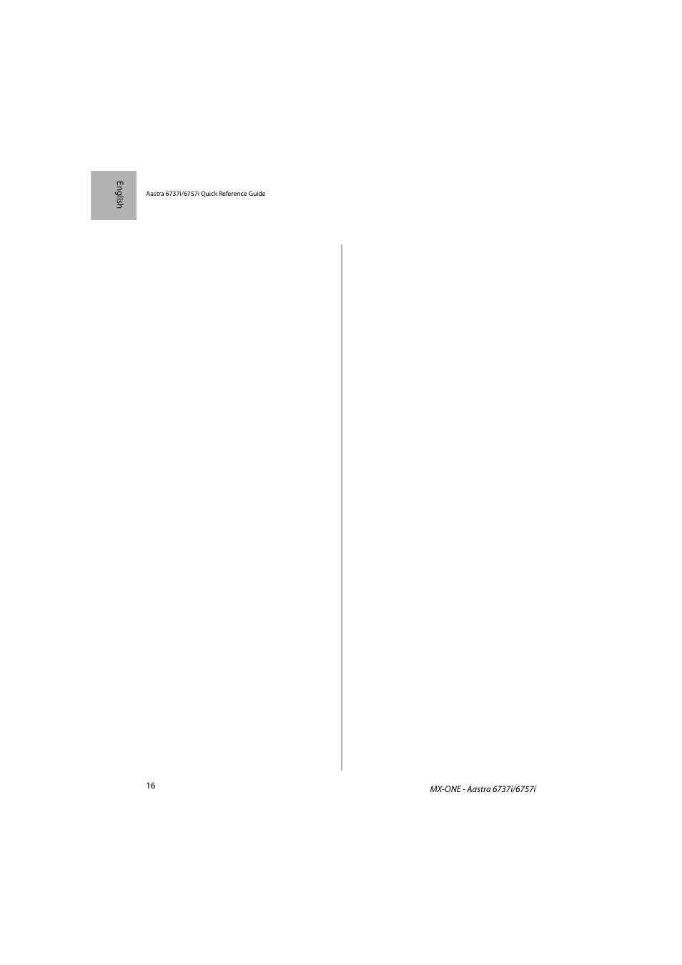 AASTRA 6757i SIP Phone for MX-ONE Quick Reference Guide EN User Manual | Page 16 / 19