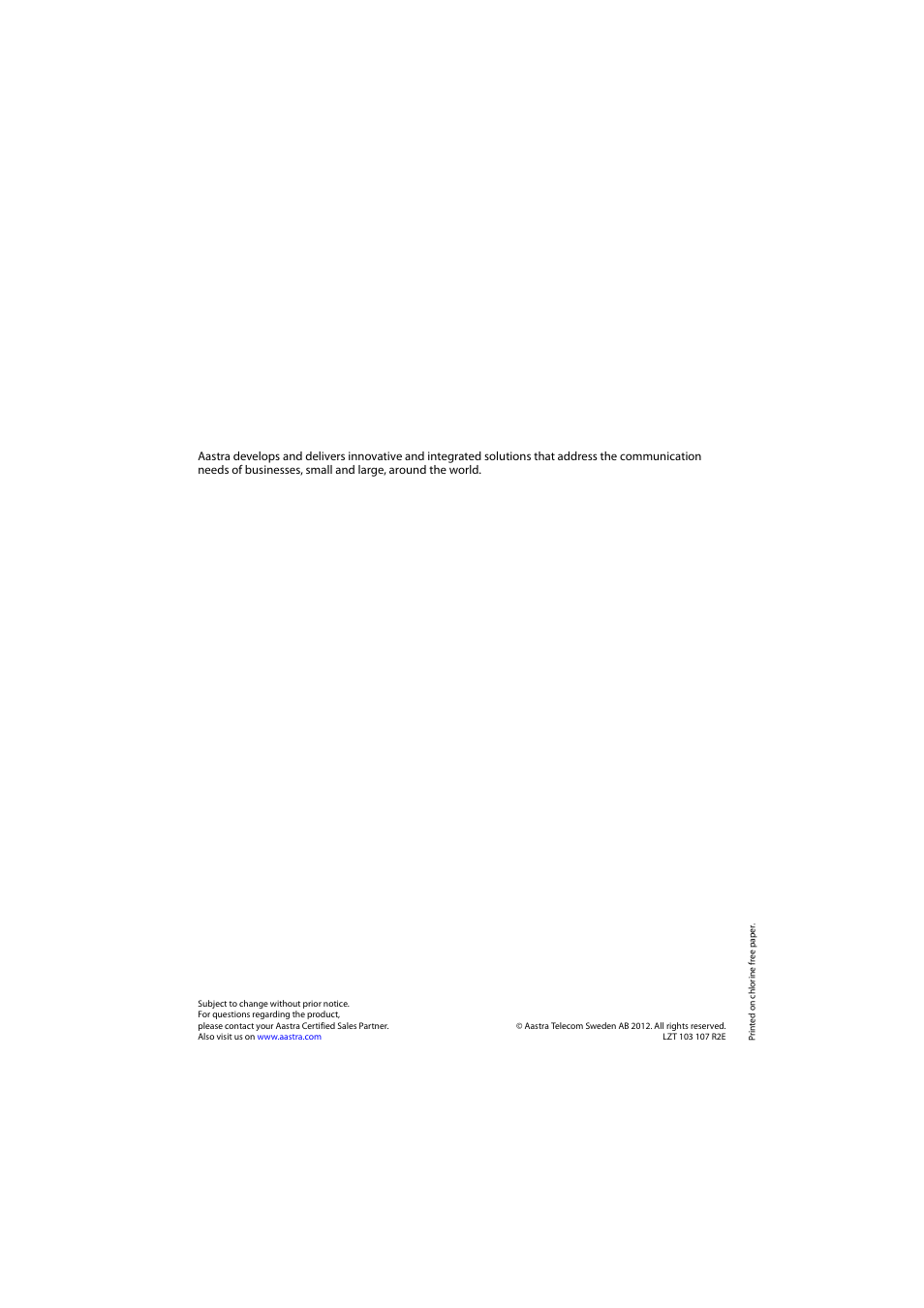 AASTRA 6757i SIP Phone for MX-ONE Quick Reference Guide EN User Manual | Page 19 / 19