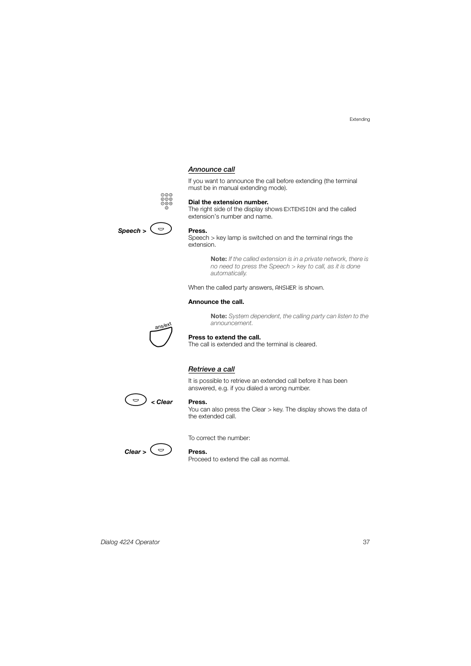 AASTRA 4224 Operator for MX-ONE User Guide User Manual | Page 37 / 100
