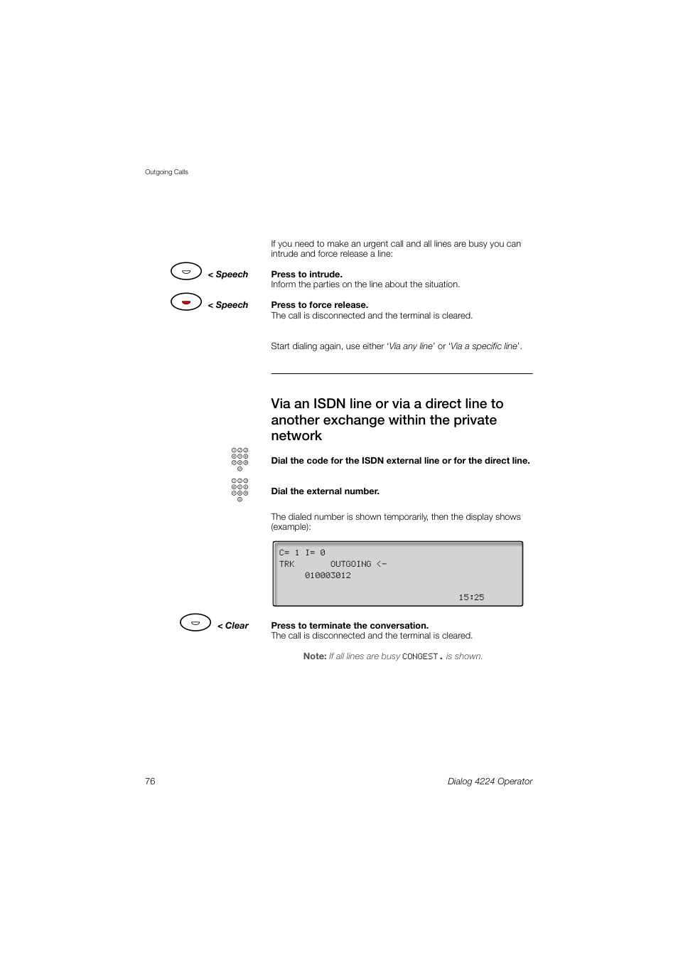 AASTRA 4224 Operator for MX-ONE User Guide User Manual | Page 76 / 100