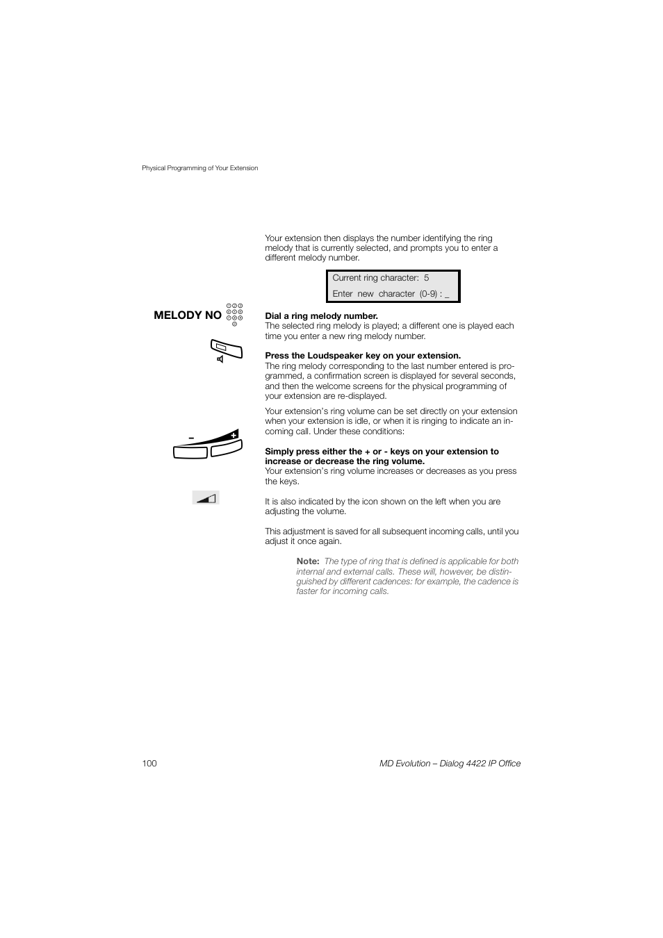 AASTRA 4422 IP Office for MD Evolution User Guide User Manual | Page 100 / 151