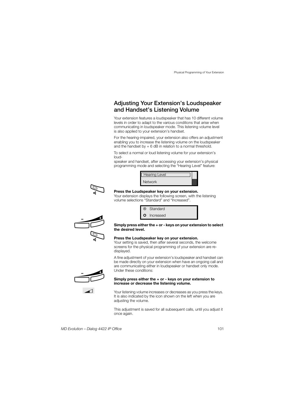 AASTRA 4422 IP Office for MD Evolution User Guide User Manual | Page 101 / 151