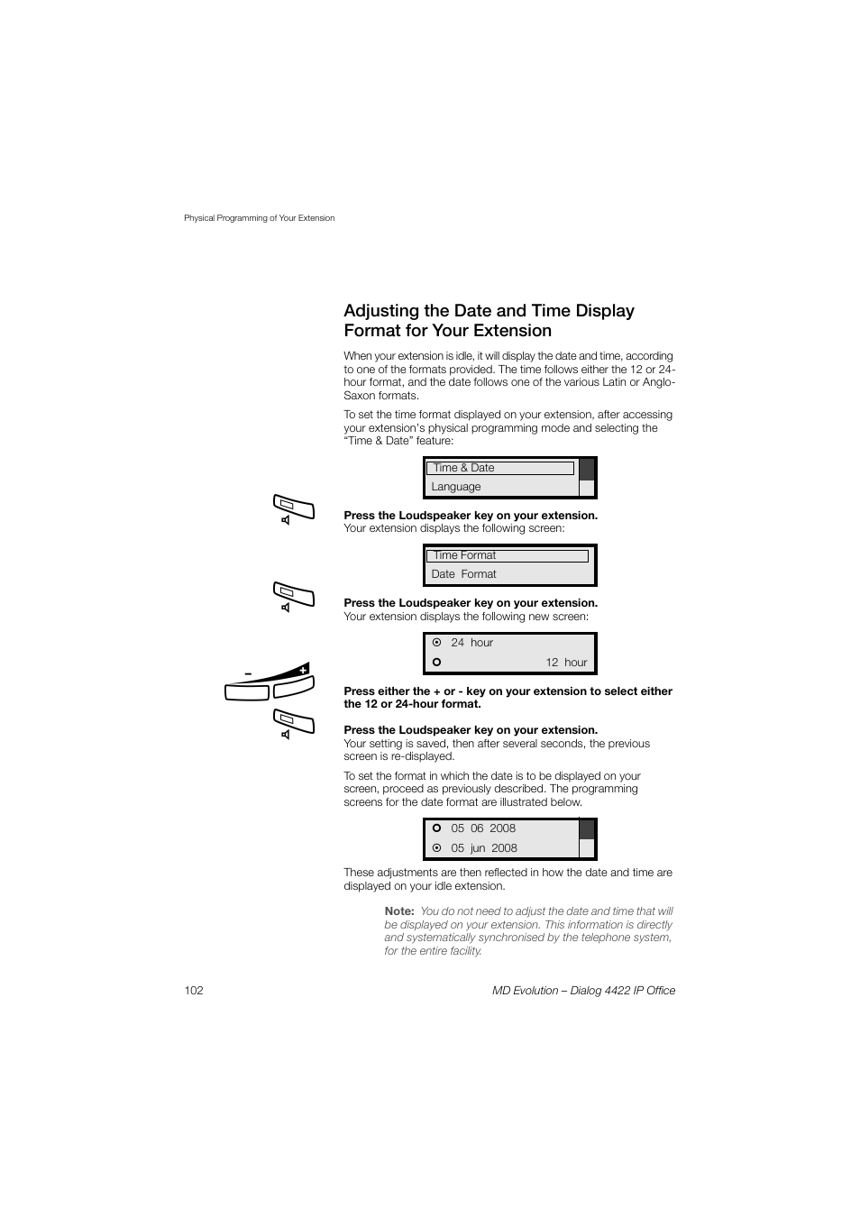 AASTRA 4422 IP Office for MD Evolution User Guide User Manual | Page 102 / 151