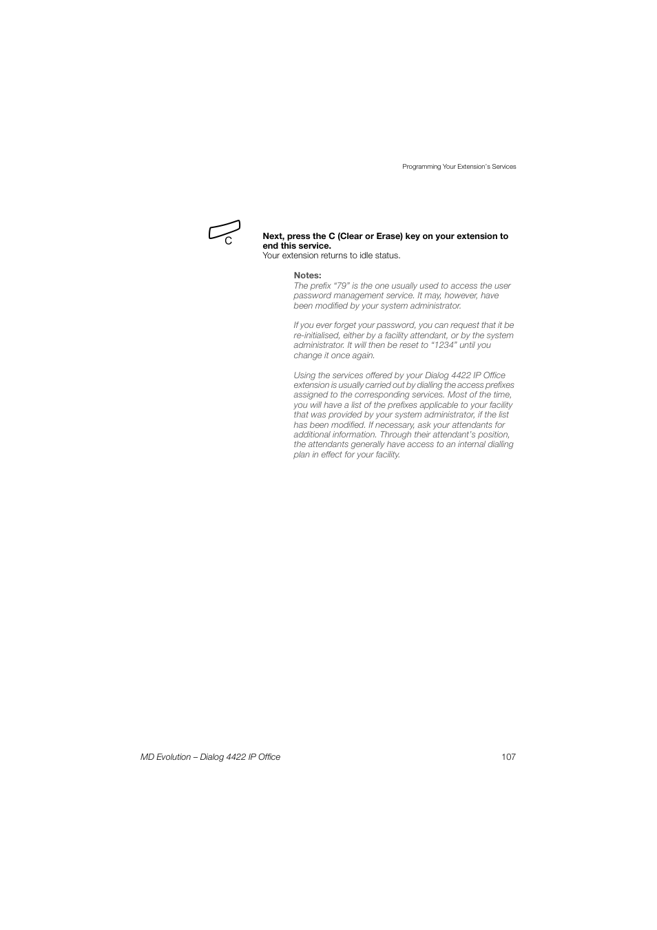 AASTRA 4422 IP Office for MD Evolution User Guide User Manual | Page 107 / 151