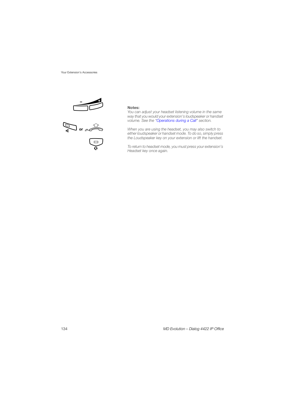 AASTRA 4422 IP Office for MD Evolution User Guide User Manual | Page 134 / 151