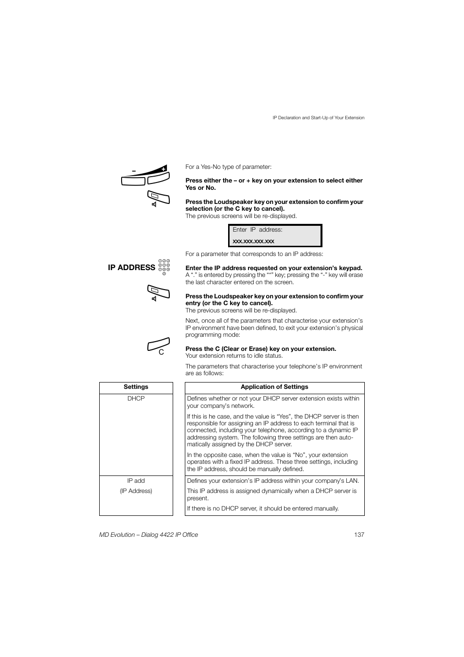AASTRA 4422 IP Office for MD Evolution User Guide User Manual | Page 137 / 151