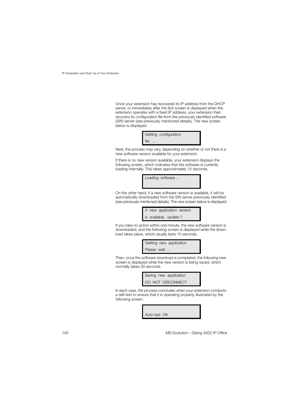 AASTRA 4422 IP Office for MD Evolution User Guide User Manual | Page 140 / 151