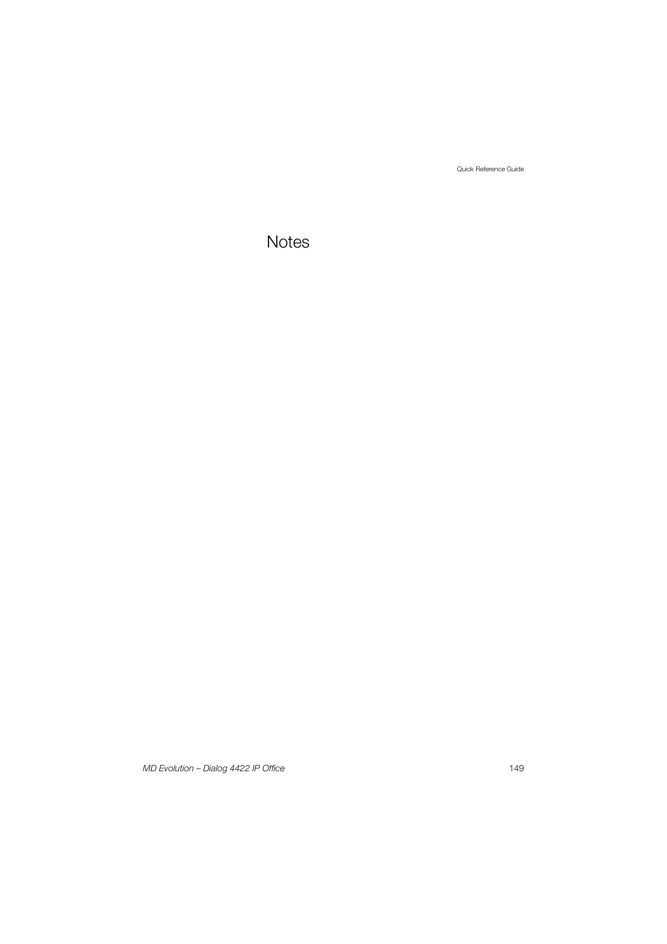 AASTRA 4422 IP Office for MD Evolution User Guide User Manual | Page 149 / 151