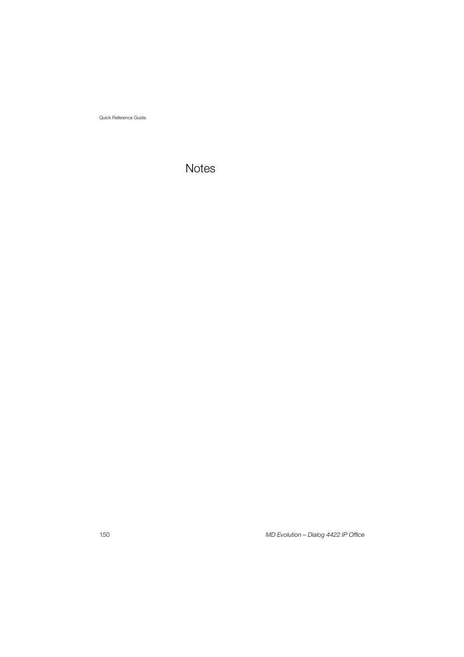 AASTRA 4422 IP Office for MD Evolution User Guide User Manual | Page 150 / 151