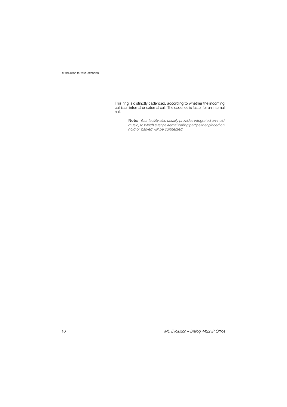 AASTRA 4422 IP Office for MD Evolution User Guide User Manual | Page 16 / 151