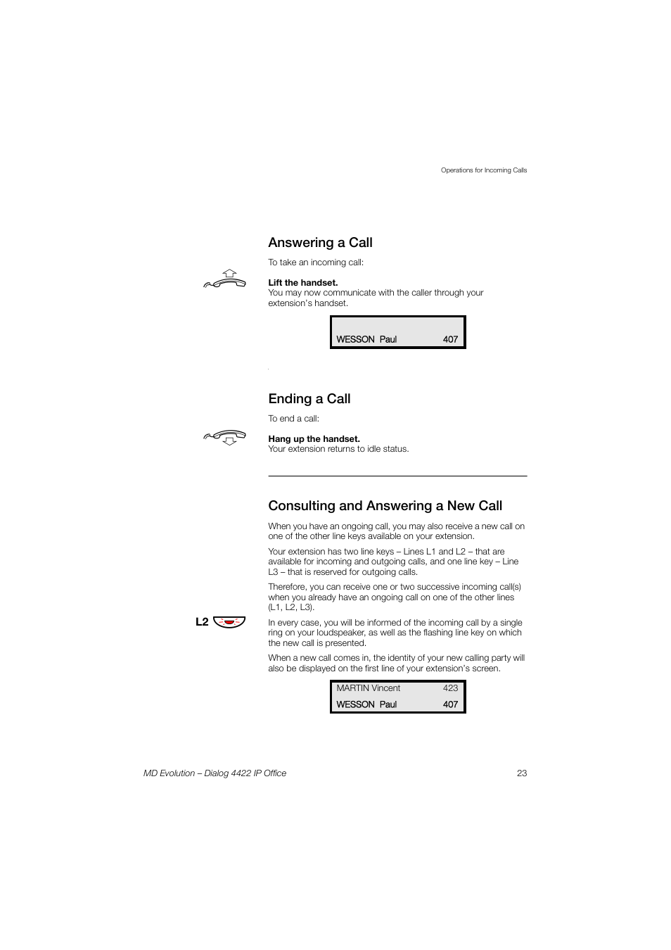 AASTRA 4422 IP Office for MD Evolution User Guide User Manual | Page 23 / 151