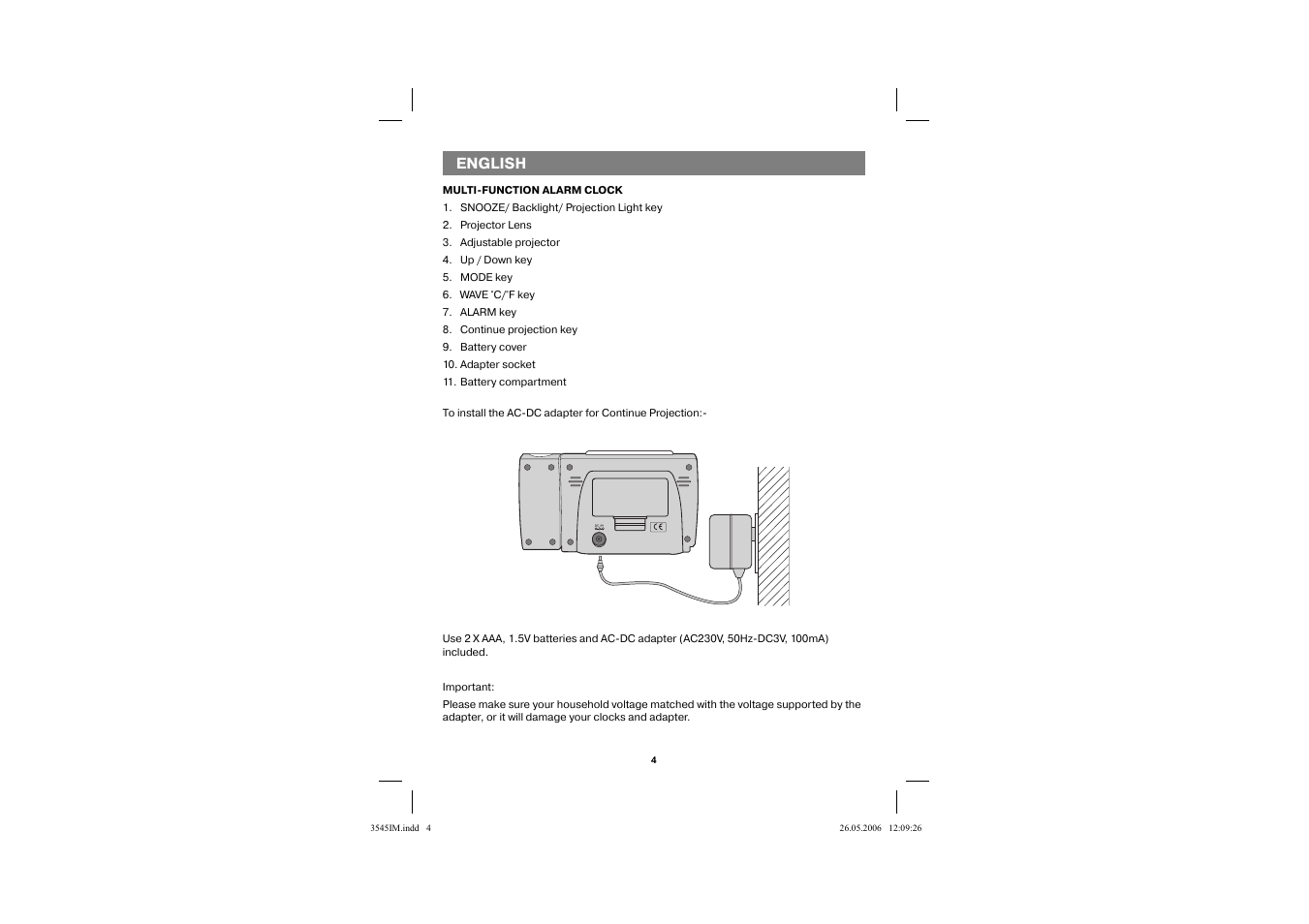 English | Vitek VT-3545 W User Manual | Page 3 / 39