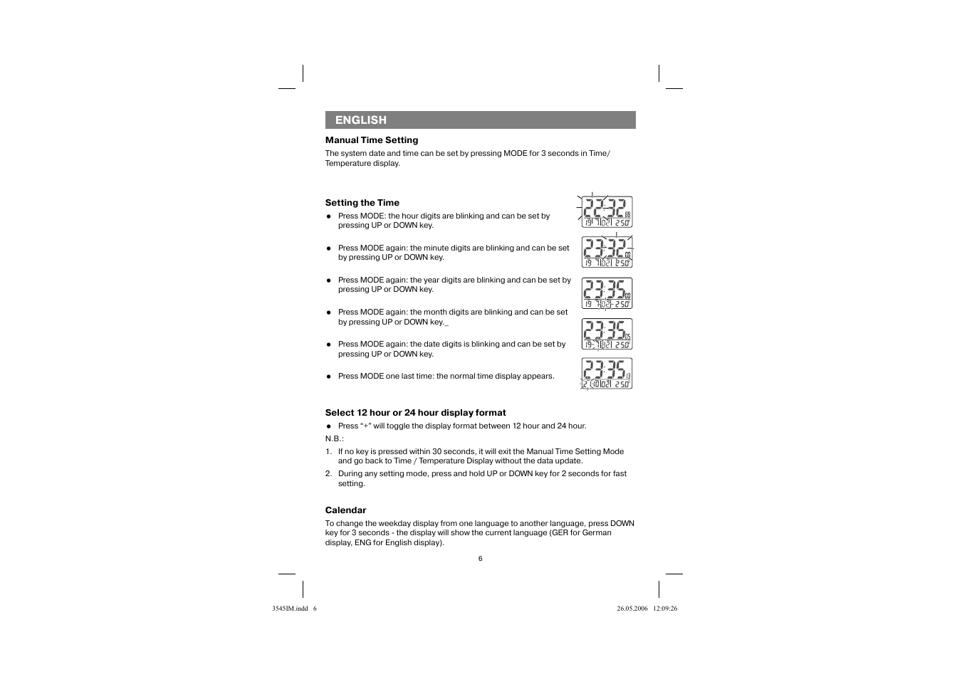English | Vitek VT-3545 W User Manual | Page 5 / 39