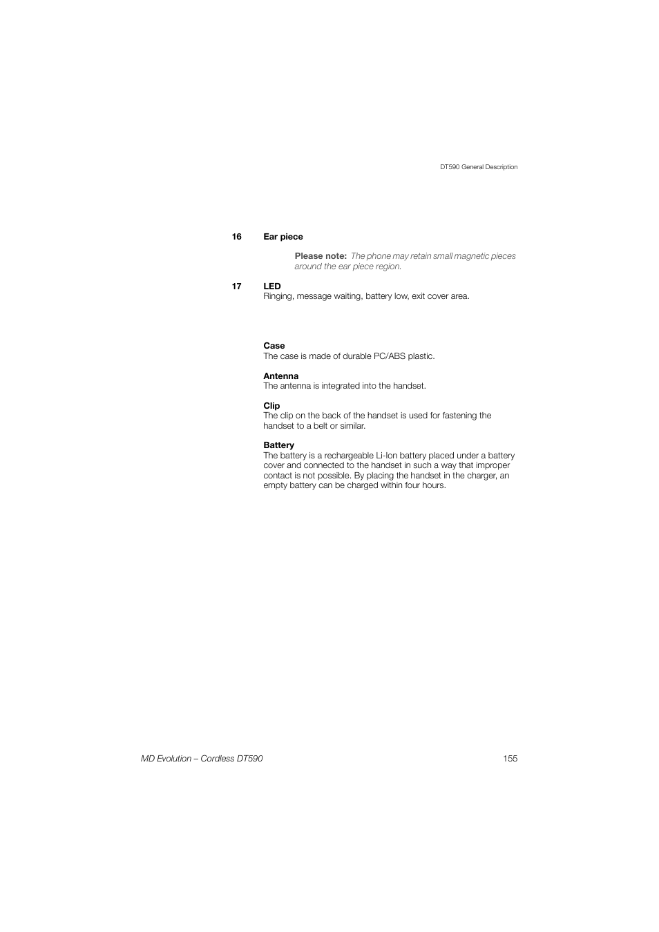 AASTRA DT590 for MD Evolution User Guide EN User Manual | Page 25 / 166