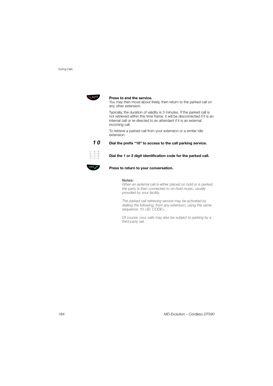 AASTRA DT590 for MD Evolution User Guide EN User Manual | Page 54 / 166