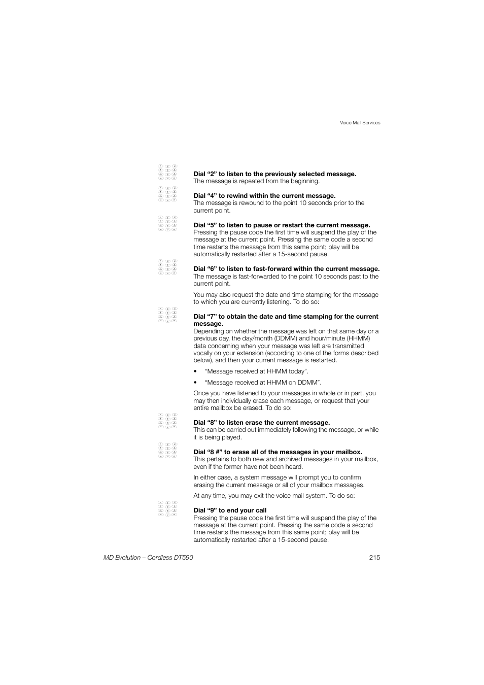 AASTRA DT590 for MD Evolution User Guide EN User Manual | Page 85 / 166