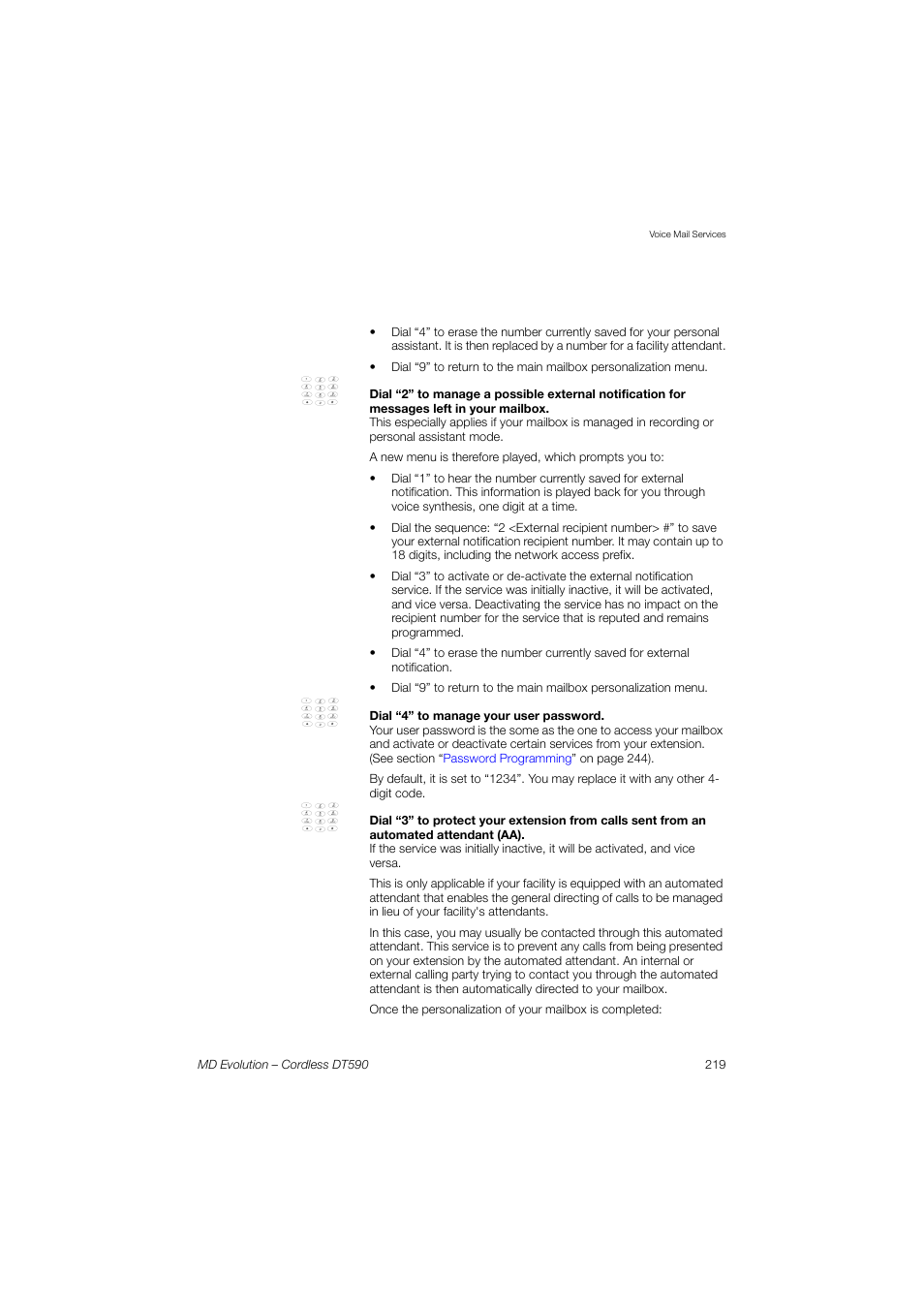 AASTRA DT590 for MD Evolution User Guide EN User Manual | Page 89 / 166